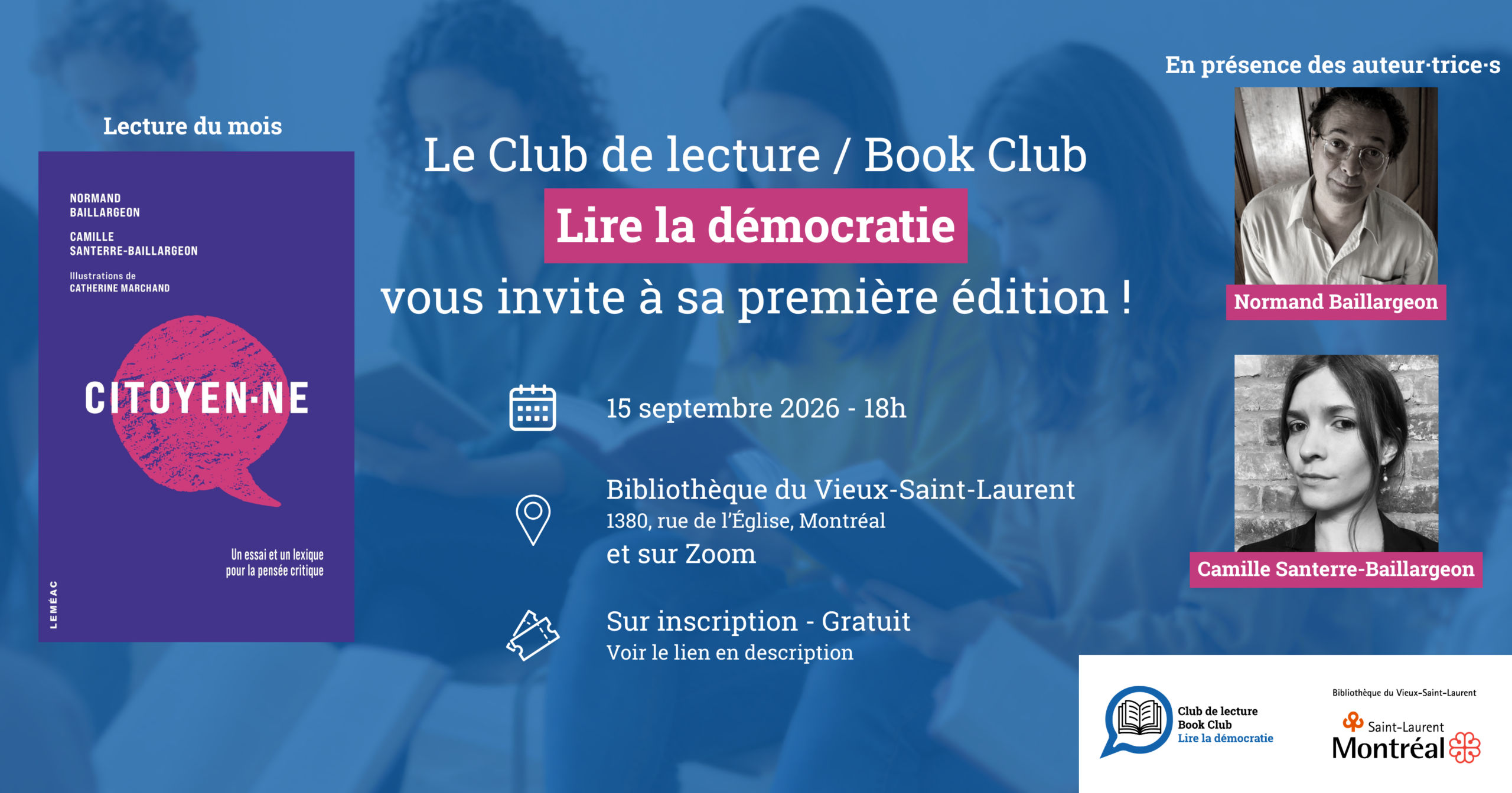 Lire la démocratie – Septembre 2026