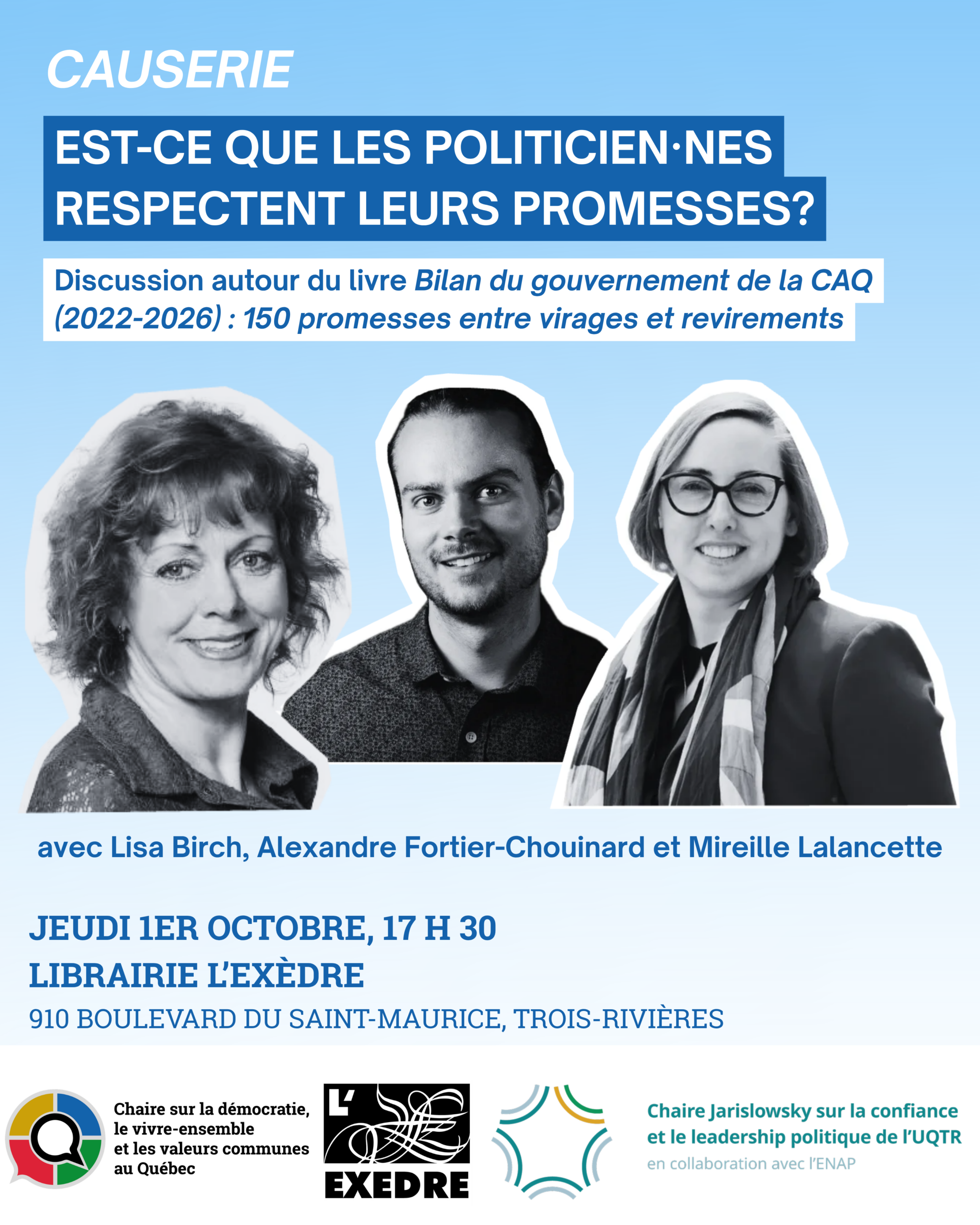 Causerie | Est-ce que les politicien·nes respectent leurs promesses ?